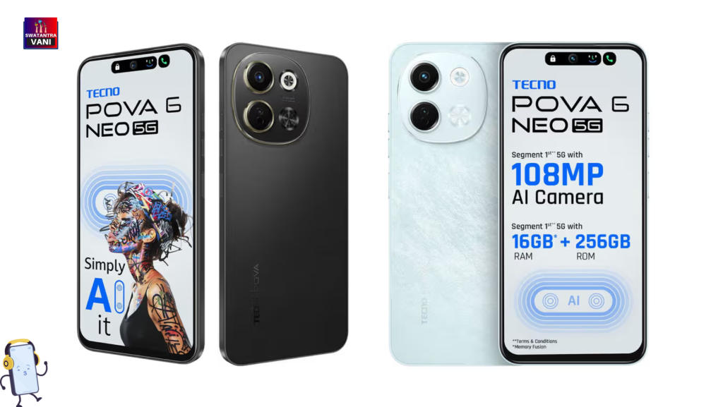 Best Smart Phone Under 15000 - Tecno Pova 6 Neo 5G