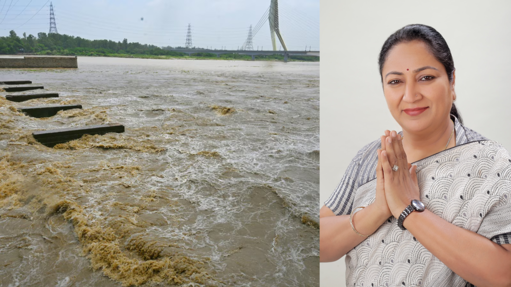 Delhi में यमुना का जलस्तर खतरे के निशान से ऊपर