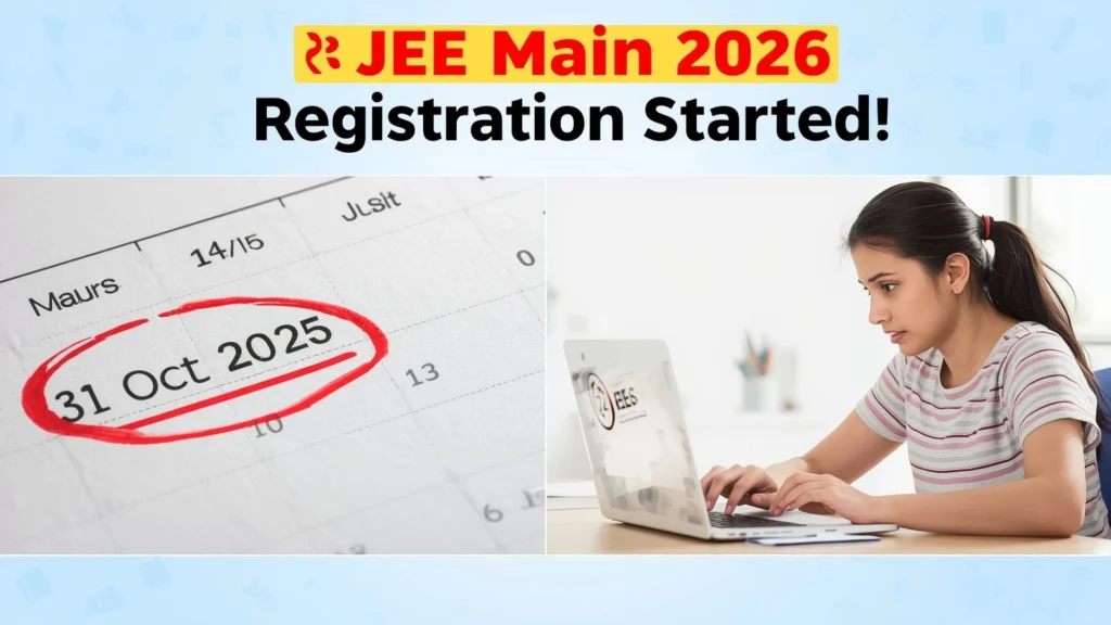 NTA Updates: JEE Main 2026 सत्र 1 के लिए पंजीकरण शुरू