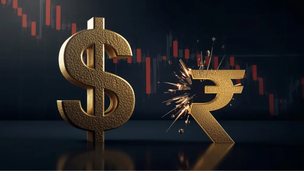 रुपया फिर धड़ाम! : डॉलर के मुकाबले भारतीय रुपया ऐतिहासिक गिरावट